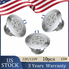 10PCS 15W LED downlight 85V-265V Ceiling Recessed Wall lamp Home Spot light