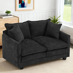Loveseat Sofa Cloud Sofa Couch 50”, Modern Loveseats 2 Seat Couch 27″ Deep Seat