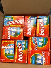 8 Pack Bounce Outdoor Fresh Fabric Softener Dryer Sheet 240 Ct Ea – DMGD BOX