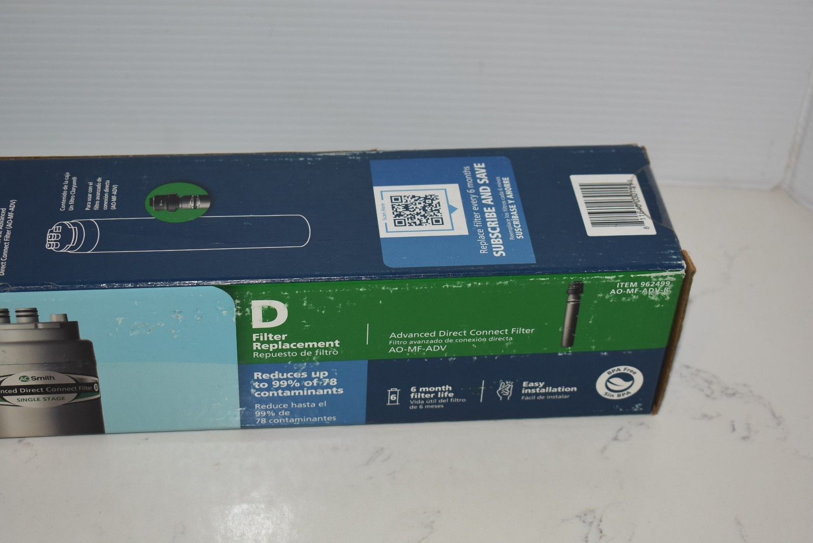 NEW SEALED AO Smith AO-MF-ADV-R Replacement Filter Claryum Under Sink gallery