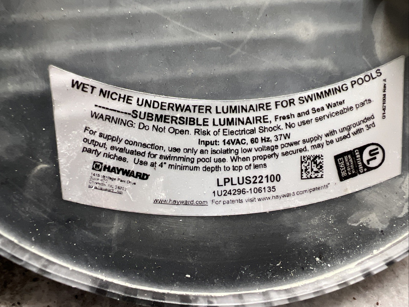 2 Hayward Chromacore LPLUS22100 underwater Pool Lights. Parts gallery