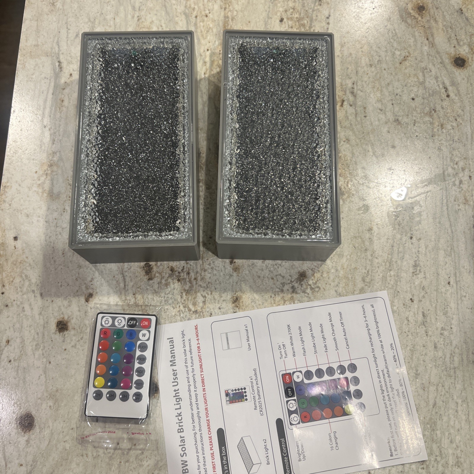 Solar Paver Lights, 4x8 Brick Driveway Lights, IP67 Waterproof Outdoor Pathwa... gallery