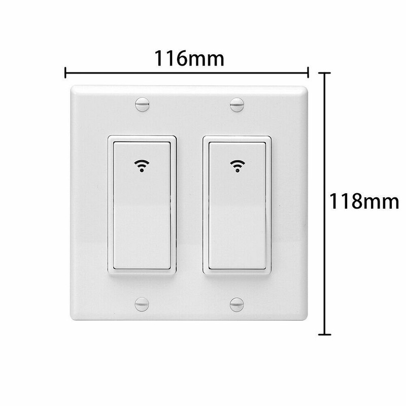 WiFi Smart Switch 1/2/3 Gang Wall Light Switch for Amazon Alexa Google IFTTT US gallery