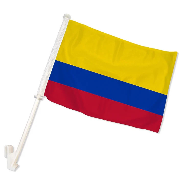 Colombia Double Sided Car Flag Colombian Car Window Flag Colombia Flag gallery
