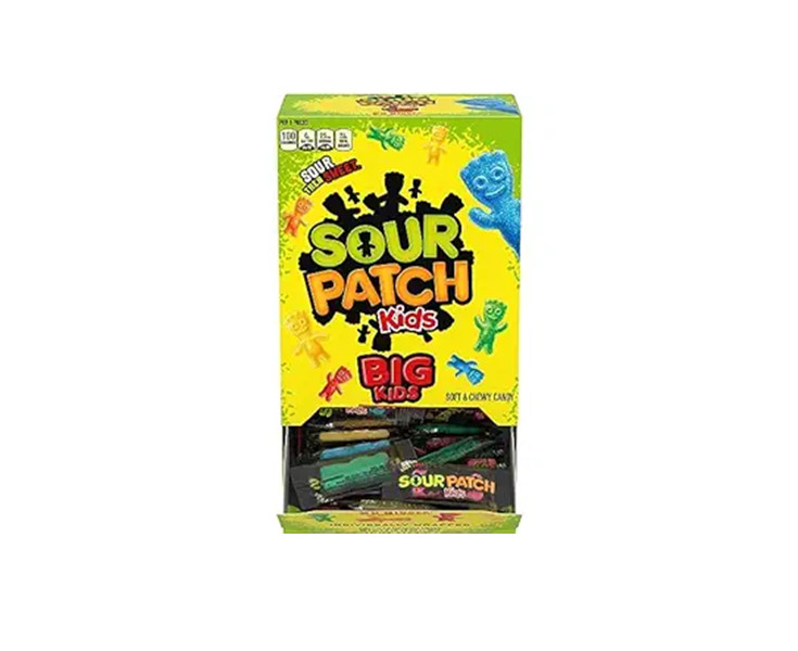 SOUR PATCH KIDS Big Individually Wrapped Soft & Chewy Candy, 240 Count gallery