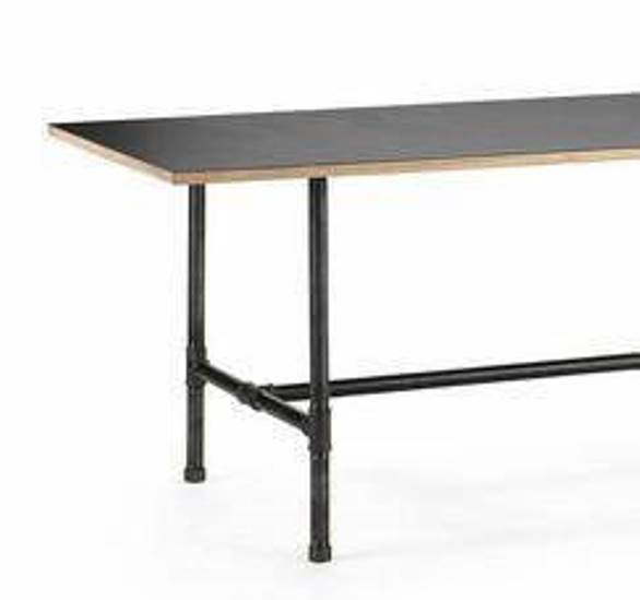 Black Pipe Table Frame Kit 3/4” X 78” long X 22” wide X 27” tall gallery