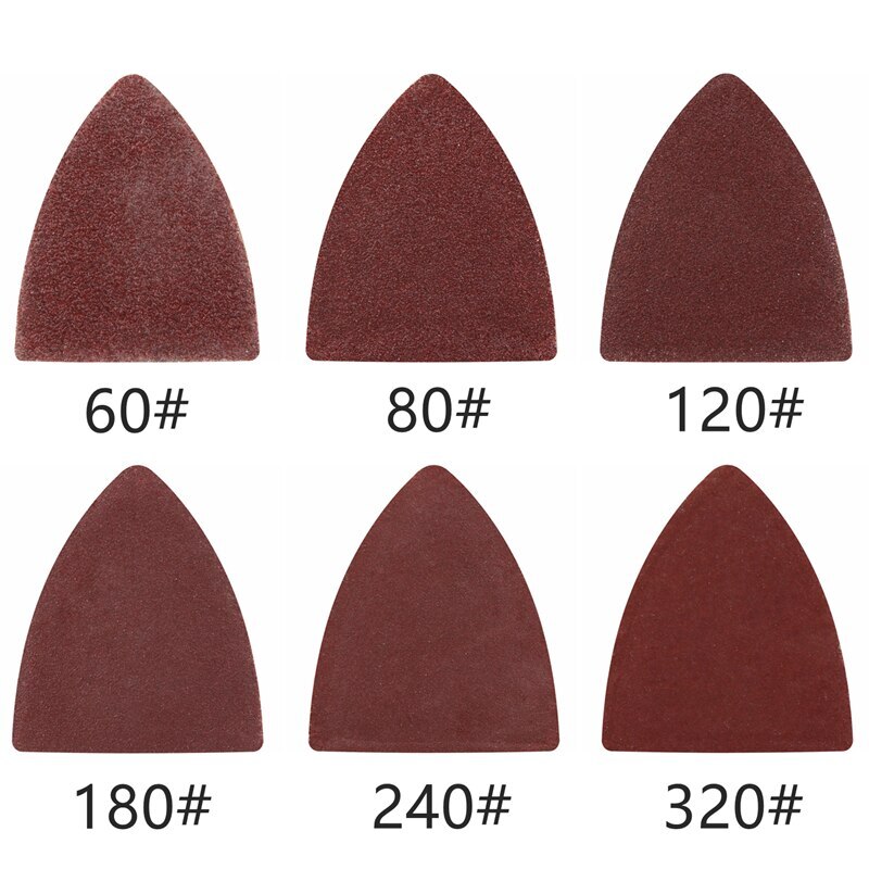 31PCS 40mm Triangular Finger Oscillating Multi Tool Sanding Pads Kits for Bosch gallery