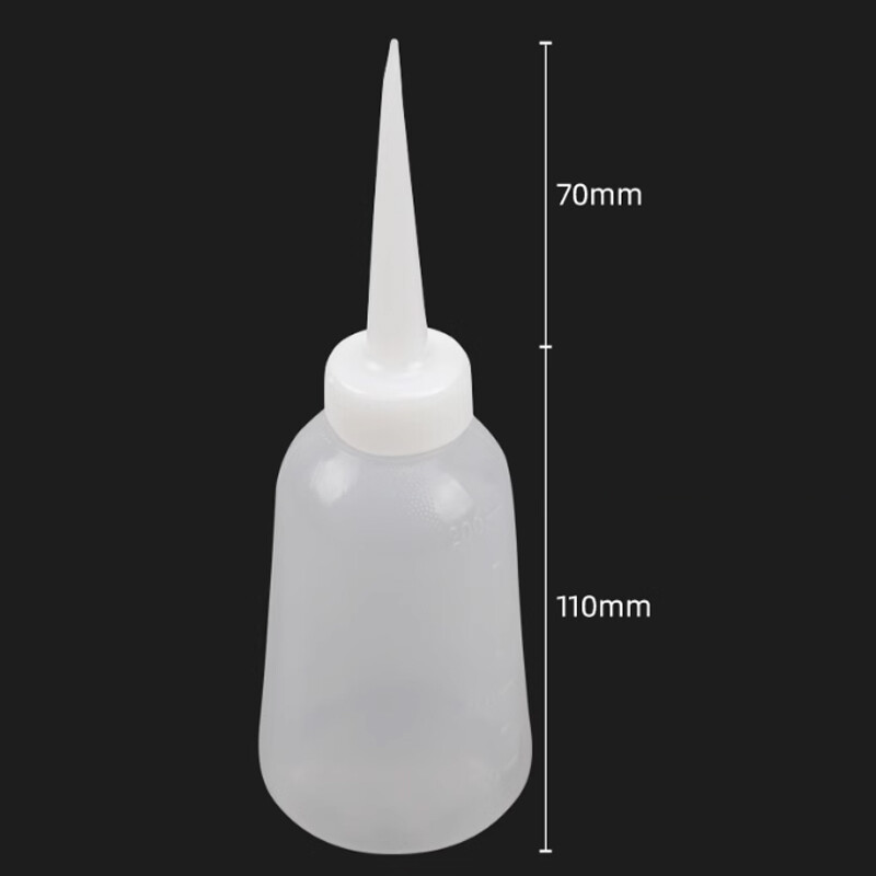 250ml Plastic Straight Beak Squeeze Oil Bottle Industrial Dispensing Bottle gallery