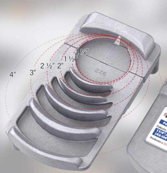 PVC Pipe Deburring Tool for Plastic Pipe in 6 Pipe Sizes from 1-1/4 to 4 inch gallery