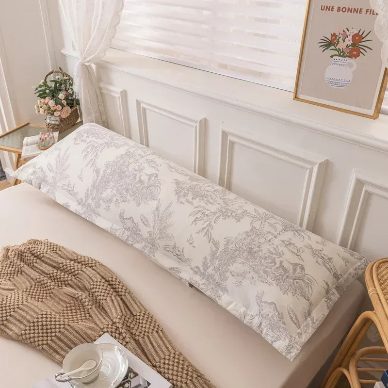New Skin-friendly Couple Pillowcase Cozy Polyester Long Pillow Case Large Size 1 gallery