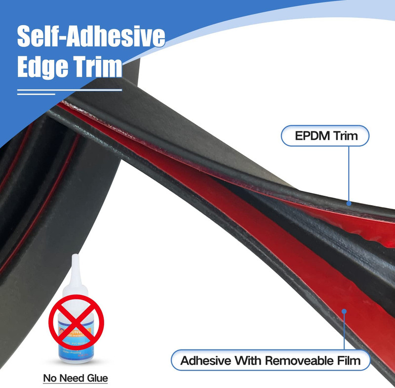 Rubber Edge Trim, Self-Adhesive Rubber Edge Trim, Edge Protector for Sheet Metal gallery