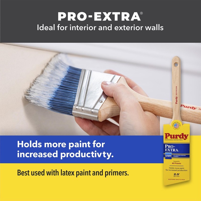 Purdy 144100725 Pro-Extra Nylon Polyester Flat Trim Paint Brush 2-1/2 W in. gallery