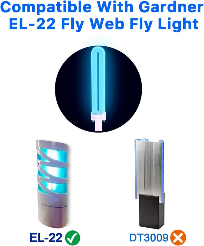 Amgolibi 9 Watts Replacement Fluorescent Bulb Compatible with Flyweb Classic Fly gallery