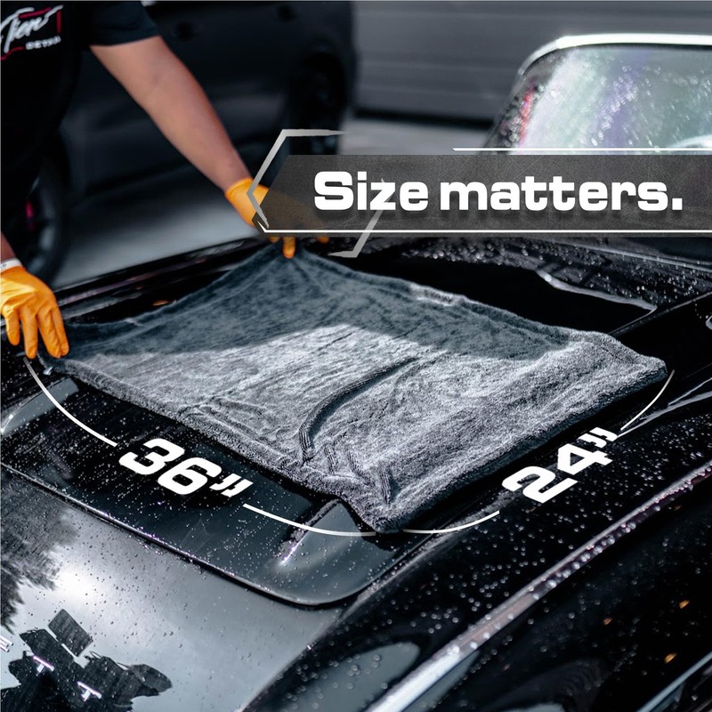 Blackline 2ft x 3ft XL Microfiber Drying Towel - 1300 GSM No Streaks gallery