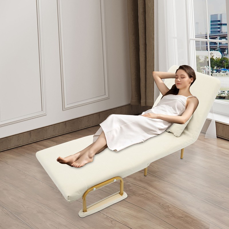 Folding Sofa Bed Convertible Sofa Bed with Pillow & 5-Gear Adjustable Backrest gallery
