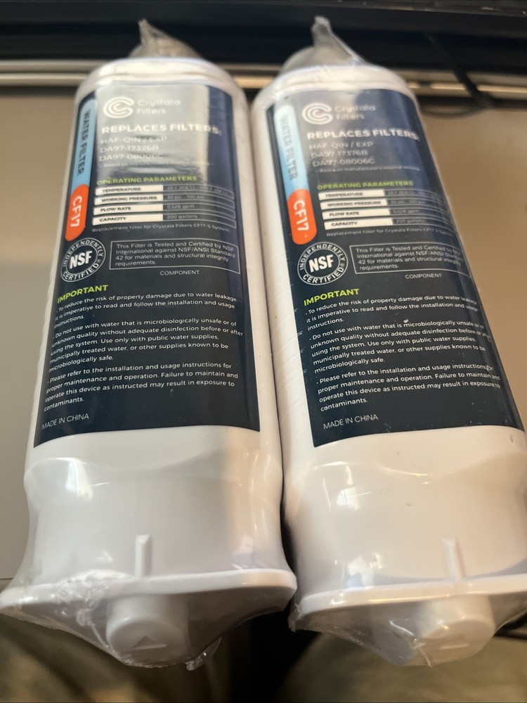 Replacement for DA97-17376B Water Filter, NSF 42 Compatible with Samsung HAF-QIN