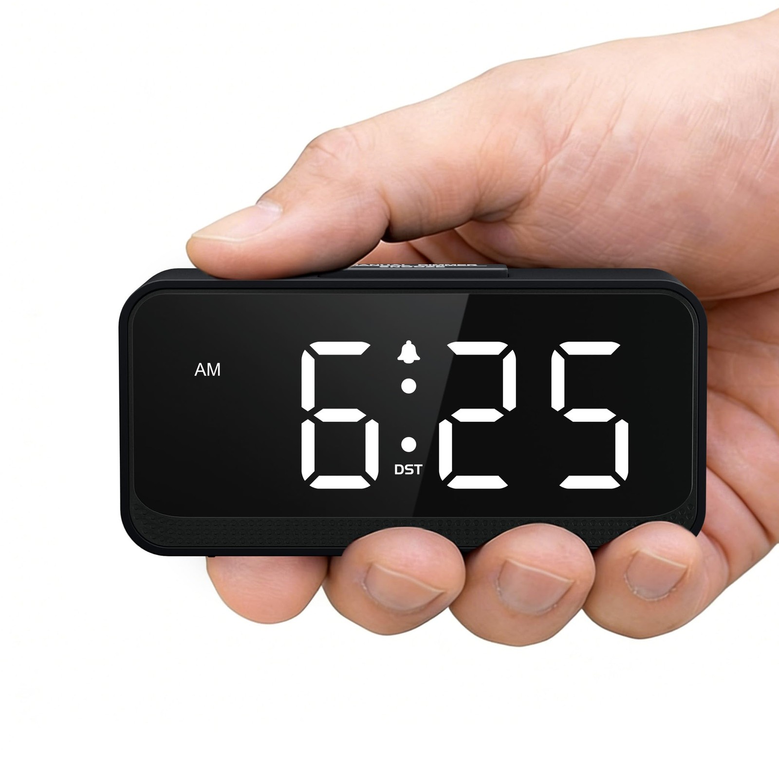 Battery Operated Small Alarm Clock: Digital Compact Large Display Cordless Cl... gallery
