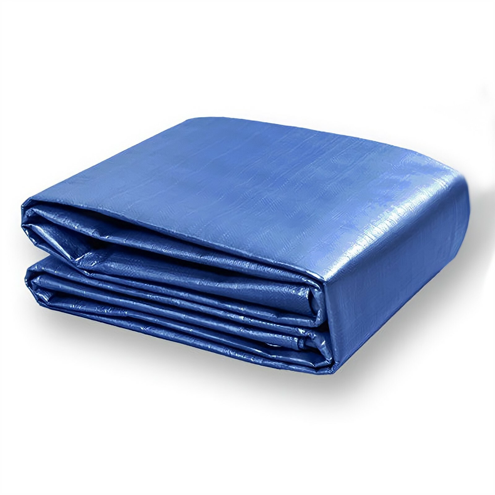 Waterproof All Weather (Blue )Tarp Dual Sided Laminate Tear Resistant Tarp Blue gallery