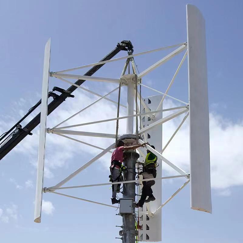 6KW 120V 220V 380V Vertical Wind Generator 250RPM 3 Phase 50HZ Wind Turbine Kits gallery