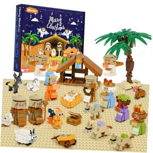 Nativity Advent Calendar 2025, 24 Days Christmas Building Blocks 2.2 Pounds gallery