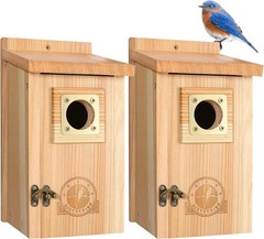 2 Pack Bird Houses Assembly Required