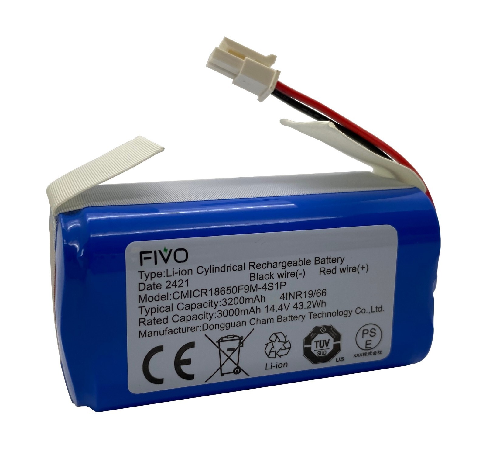 Replacement Battery for Coredy R750, G800, G850, Kyvol E20, E30, E31 Robot 3.2Ah gallery