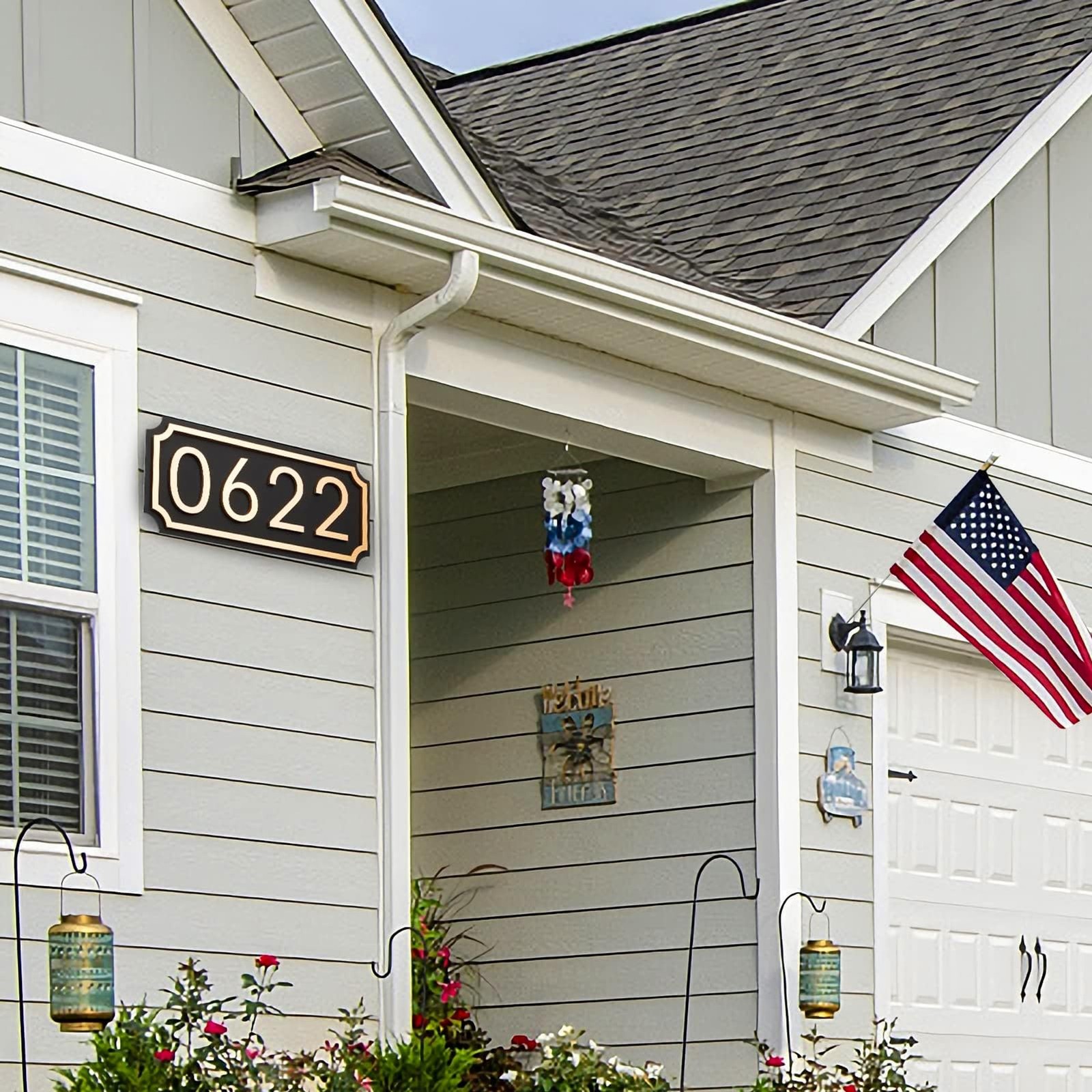 House Numbers for Outside, Address Plaques, Mailbox Numbers, 2 Sets of Numbers f gallery