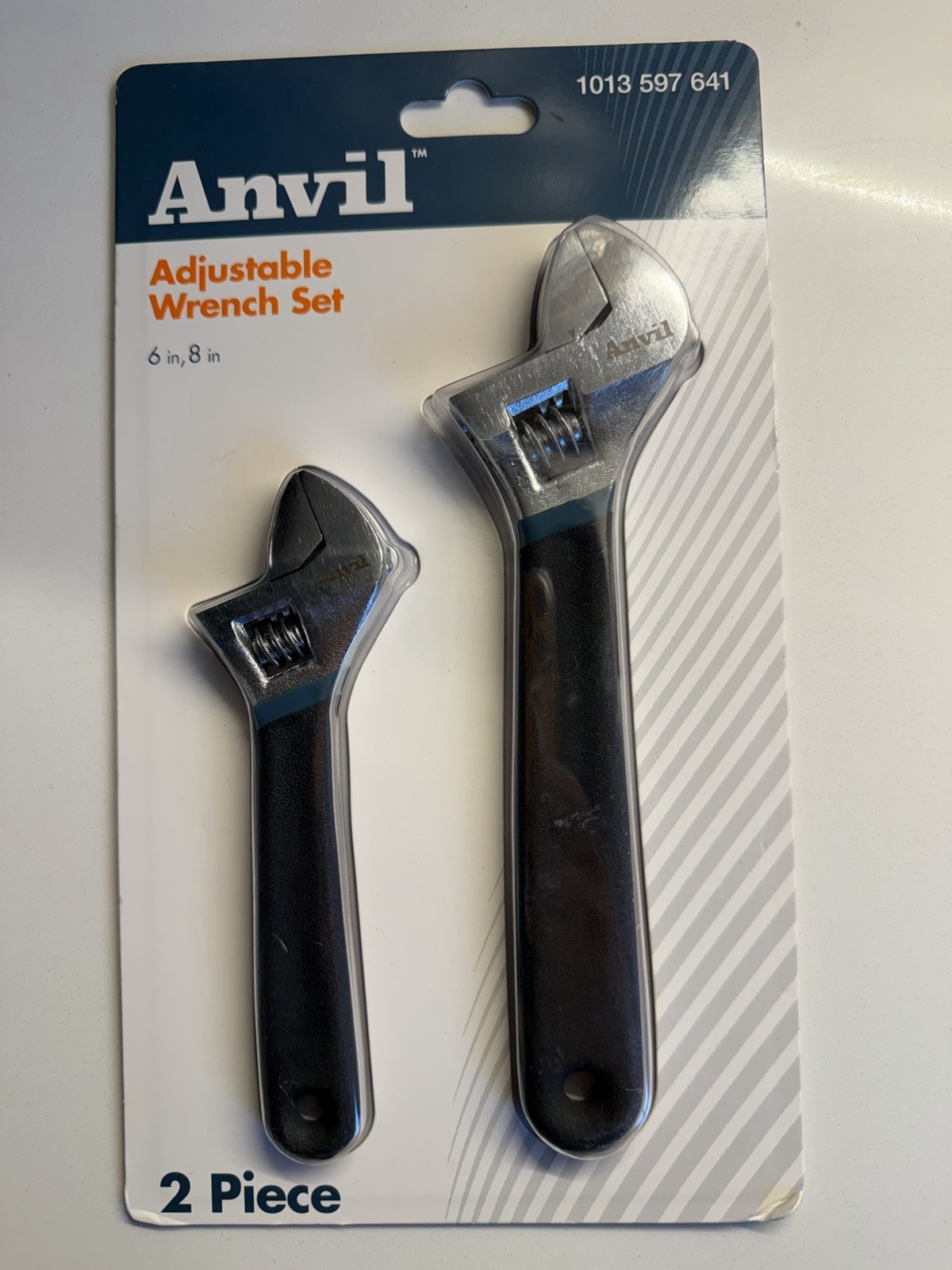 Two-piece adjustable wrench set with comfort handles gallery