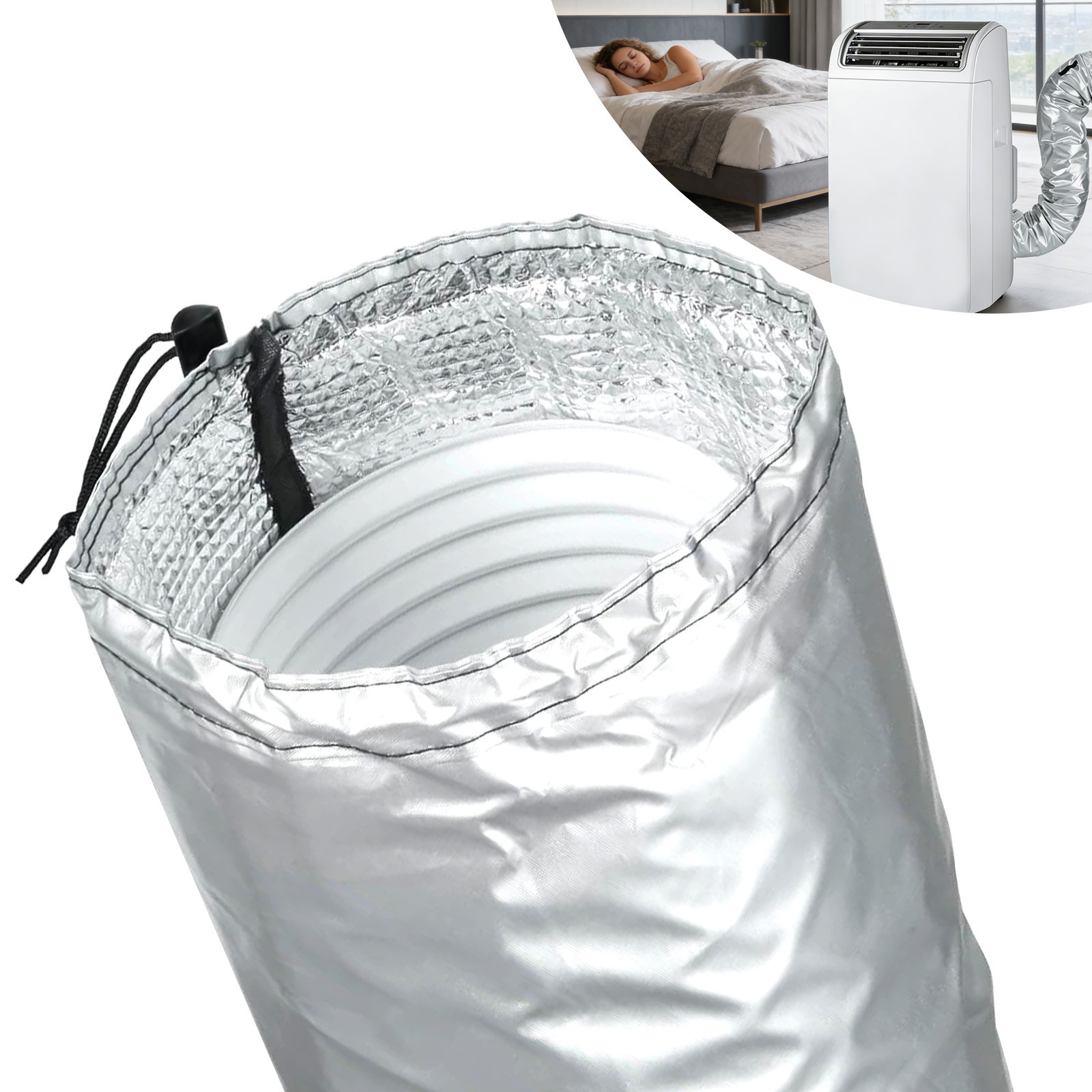 Portable Air Conditioner Hose Cover Insulated Heat Shield Sleeve 5" 5.9" AC Vent gallery