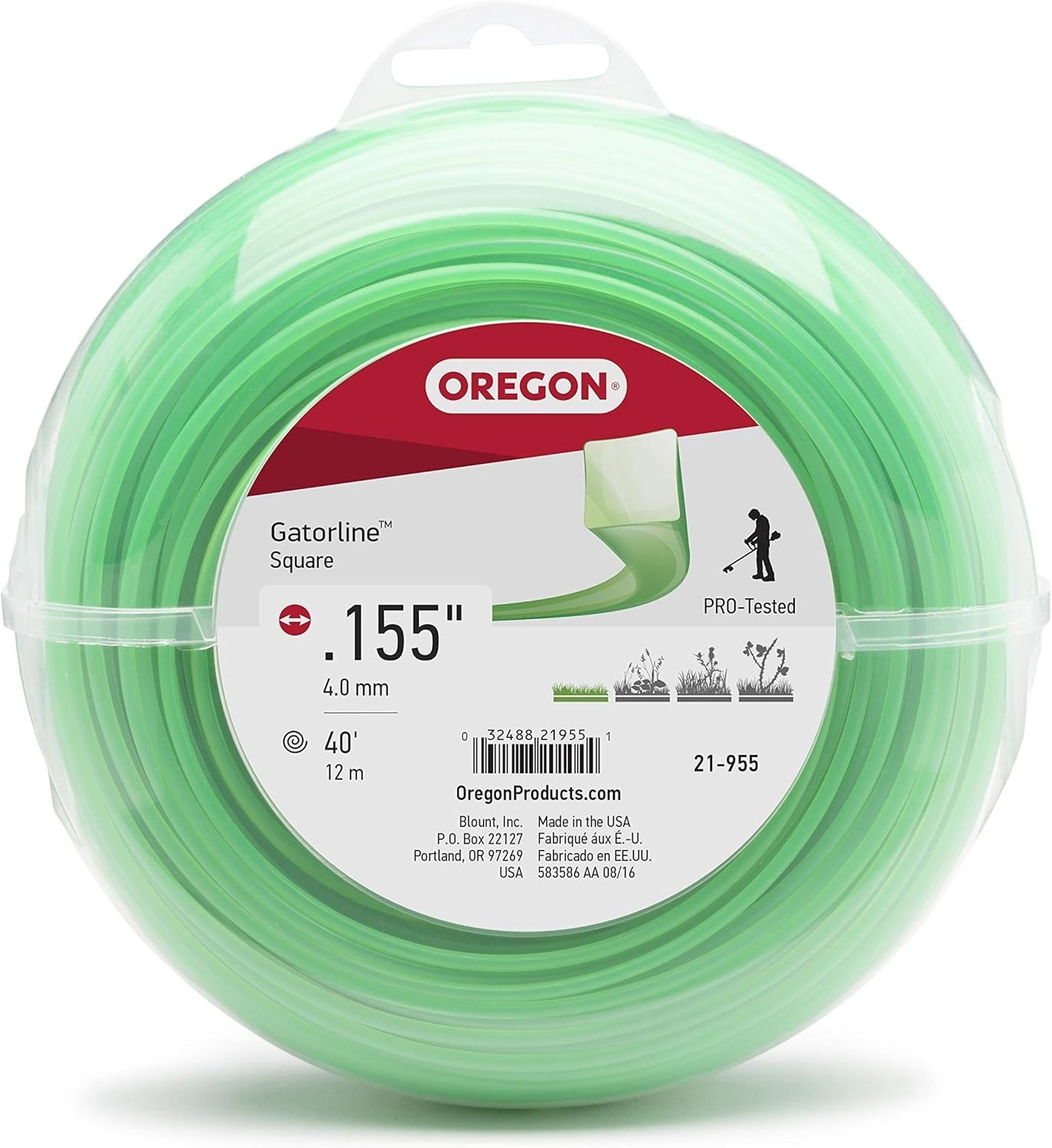 Oregon Commercial Trimmer Line Square Gatorline .155 1 Lb #21-455 84 Feet gallery