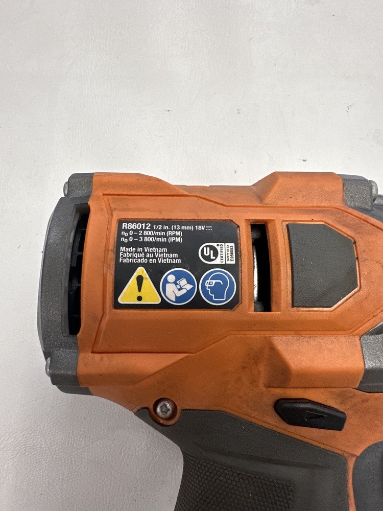 RIDGID R86012 18V Brushless 1/2” Impact Wrench 650 Ft-Lbs W/ 4AH BATTERY gallery