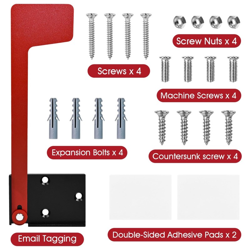Mailbox Flag Replacement Kit, Galvanized Steel Flag Holder for Mailbox Door.. gallery