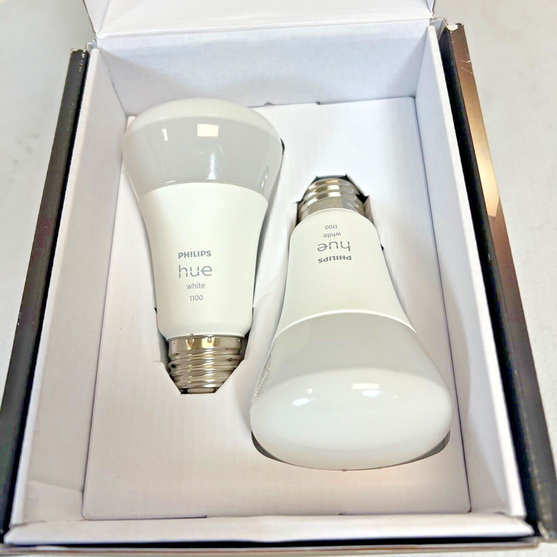 Philips - Hue White A19, 2 pack, Bluetooth 75W Smart LED Starter Kit -FREE S/H gallery
