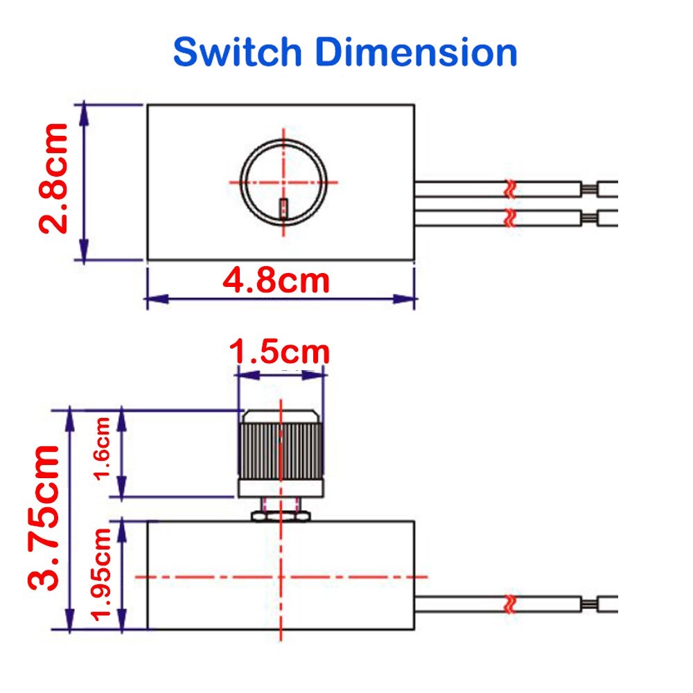 Zing Ear ZE-03SE Lamp Inline Rotary Dial Light Lamp Dimmer Switch W/ Photocell gallery