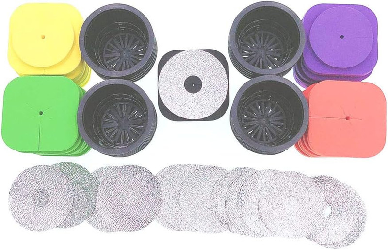 2-Layered Clone Collars W 2 in Net Pots & Reflective Lids, Replacement for 24-Si gallery