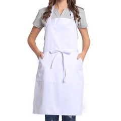 Adjustable Bib Apron with Long Ties for Women Men 18 Colors Chef Kitchen Cooking