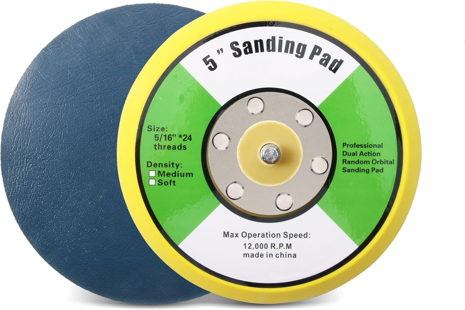 REPLACEMENT 5" INCH ROUND PSA DA SANDING DISC PAD SANDPAPER gallery