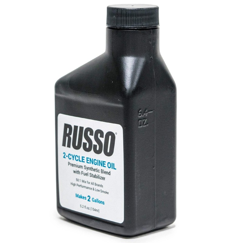 6 Bottles Russo Synthetic Blend 2 Cycle Motor Oil 5.2 Oz 50:1 Mix 2 Gallon gallery