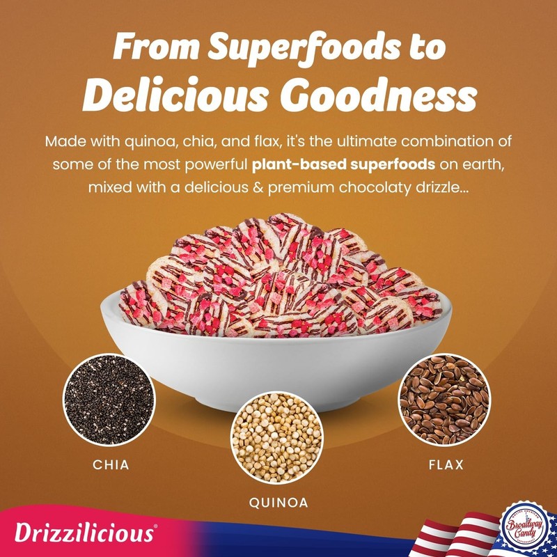 Drizzilicious Strawberry Chocolatey Mini Rice Cakes Bites Gluten Free Snacks 4pk gallery