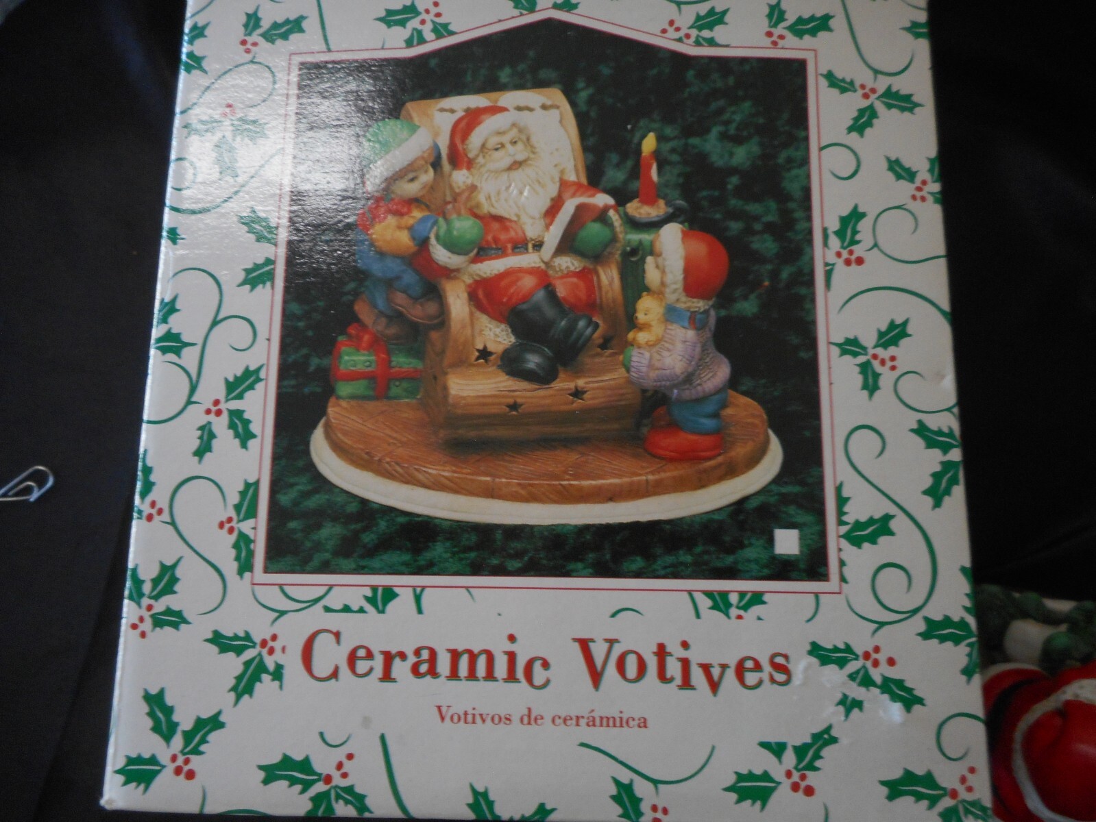 Ceramic Votives featuring Santa and Children Free SH with 6 or more items gallery