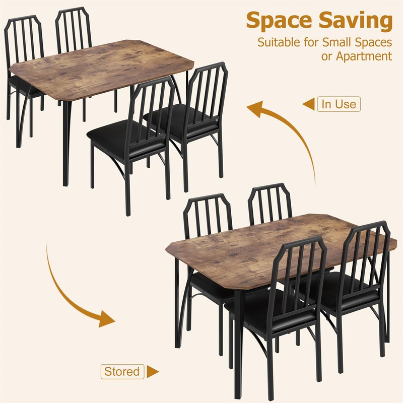 Dining Room Table Set Kitchen Table and Chairs for Kitchen Dining Room Apartment gallery