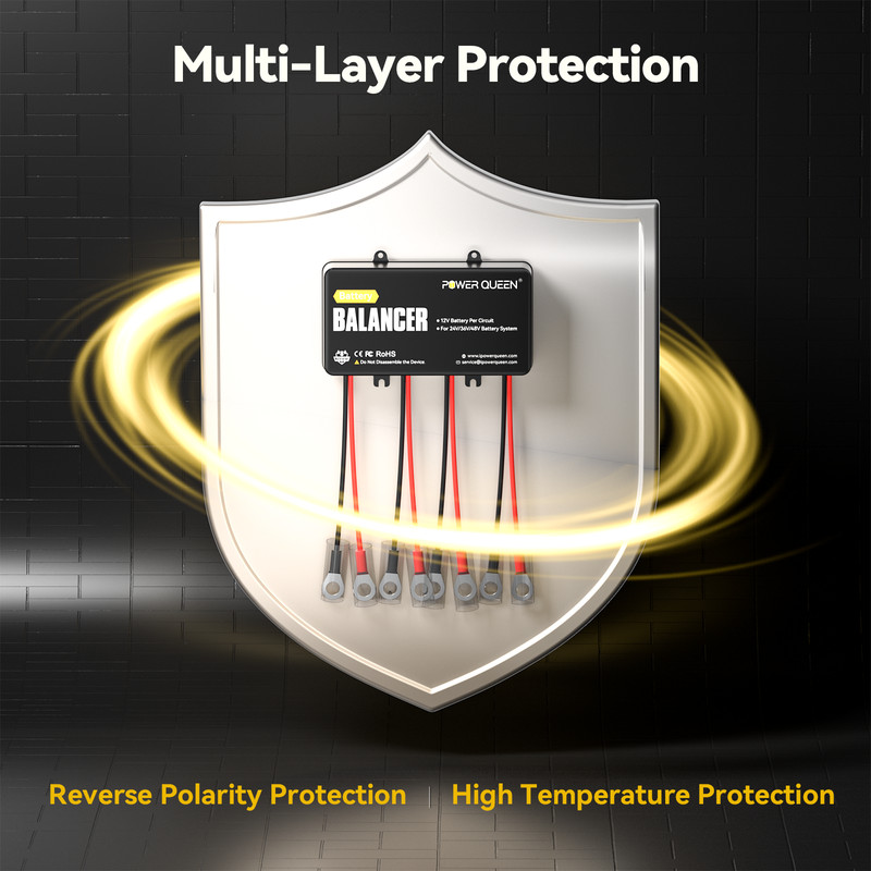 PowerQueen Battery Balancer Equalizer for 24V/36V/48V Bank LiFePO4/Lead Acid/Gel gallery
