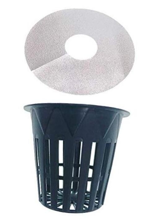 2 Inch Net Pot, Mesh Cup 2 Inch Wide Rim 2 inch Net Pots (Pack of 75) Black gallery