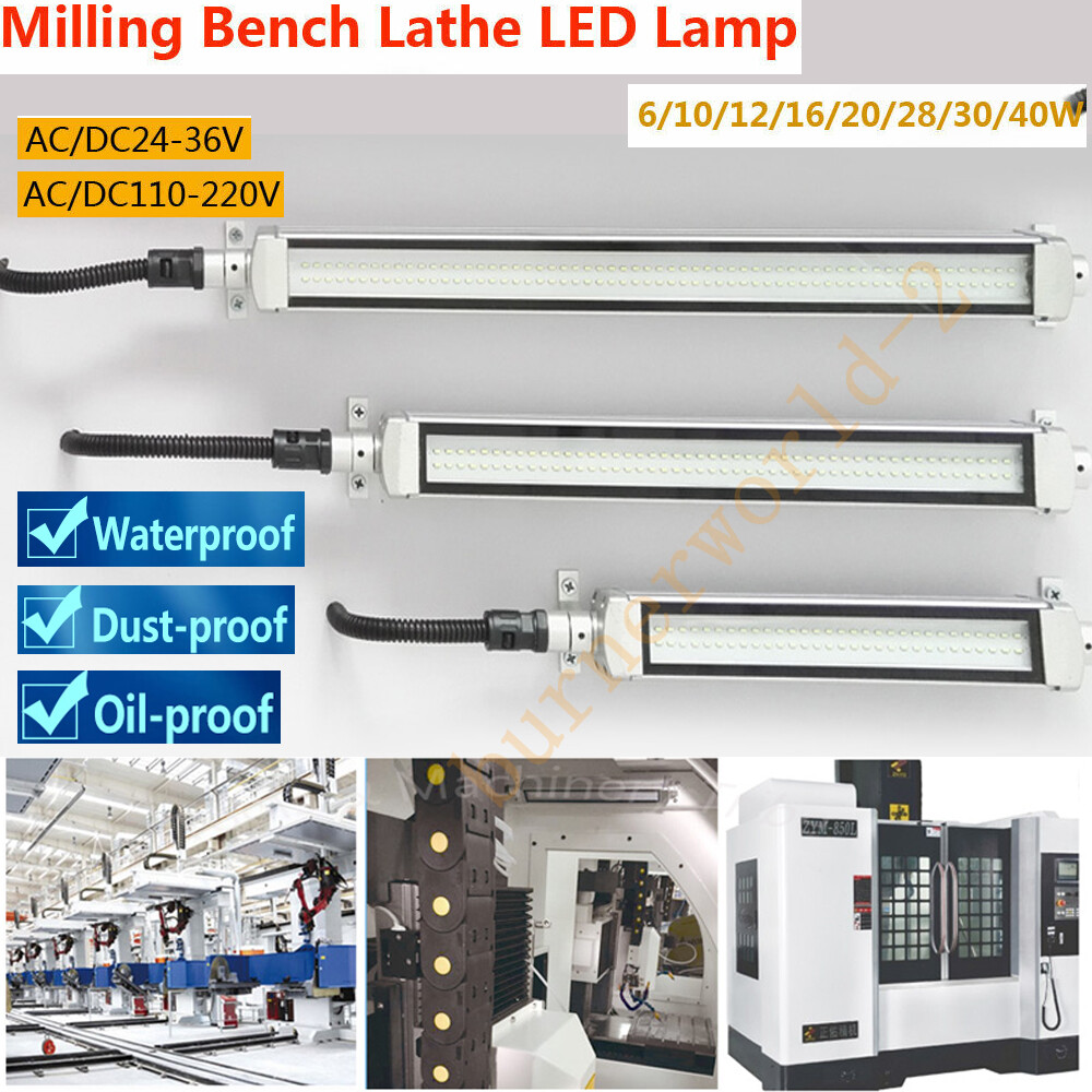 LED Milling CNC Machine Tool Light Working Lamp lathe lamp Workshop AC24~220V gallery