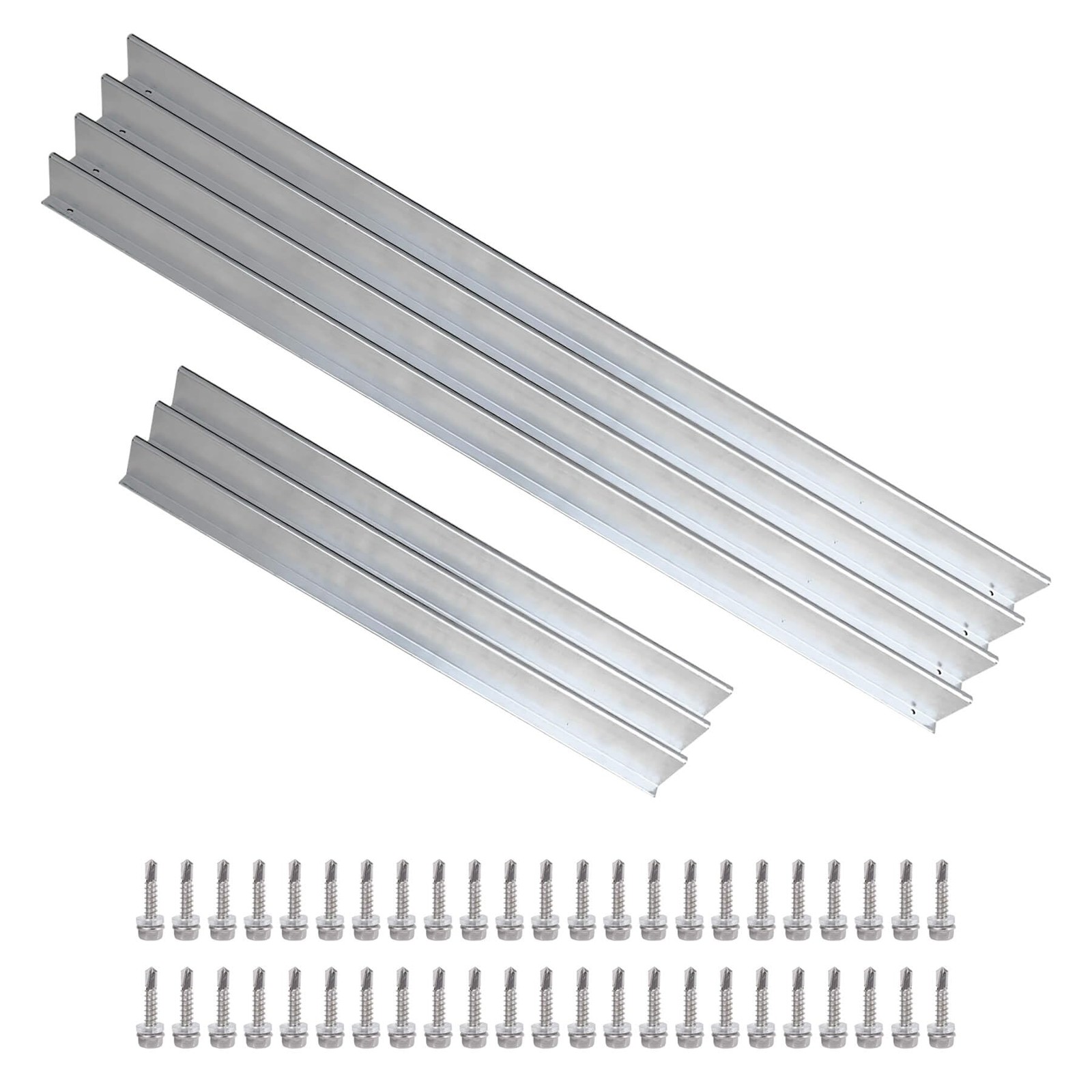 Heavy Duty Garage Door Support Reinforcement Strut Kit for 16FT 16FT, Silver gallery