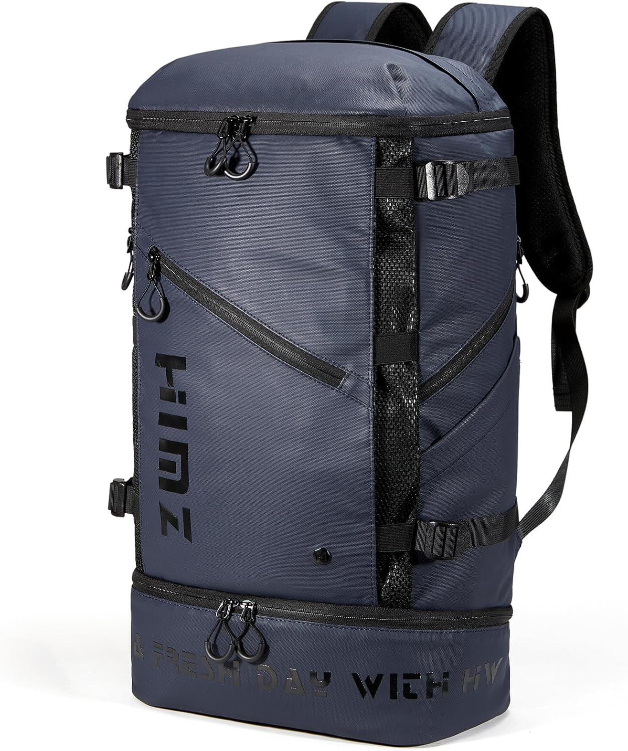 Waterproof Camping Backpack with Lunch Compartment, Mens Backpack Insulated for