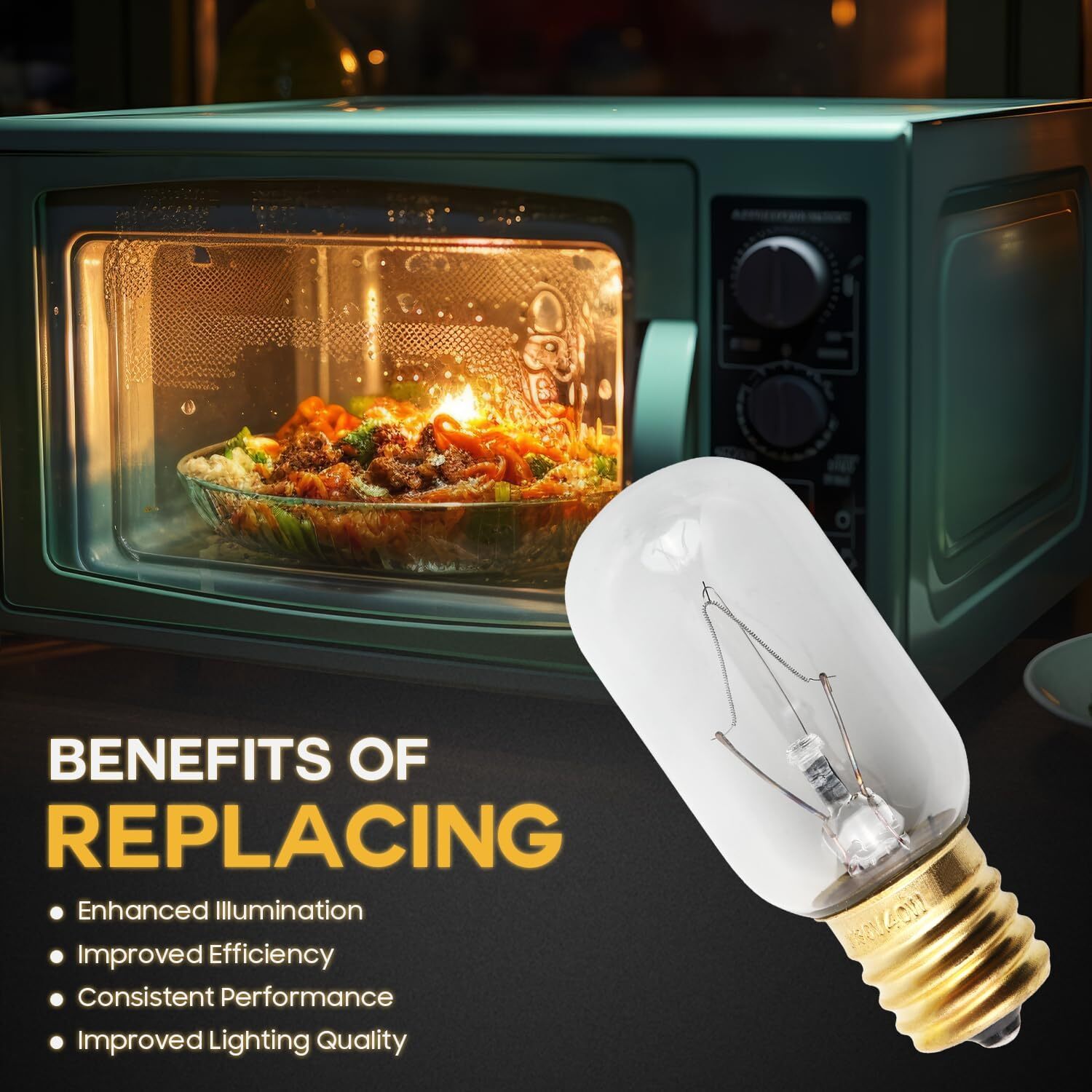 6 PcsLight Bulb 40w 130v Microwave Light for GE Hotpoint Microwave gallery