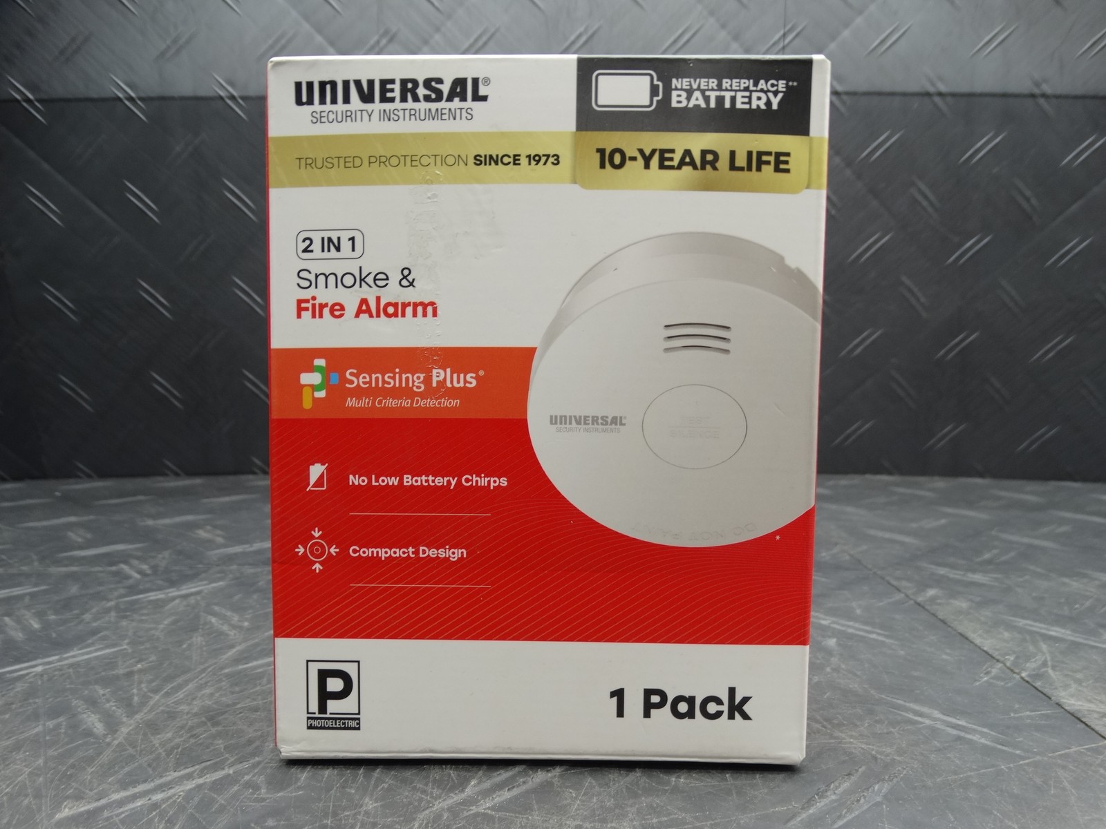 Universal 10-Year Battery Mini Smoke and Fire Detector w/ Photoelectric Sensor gallery