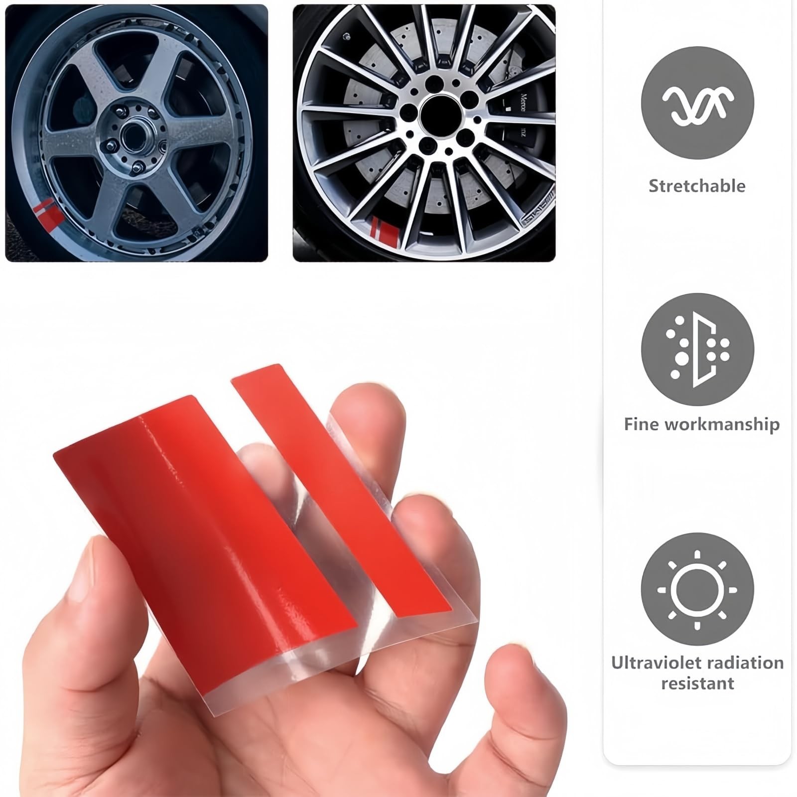 6/8pcs Rim Decal Stripes Car Decals for 1821 Inch Wheels 8 gallery