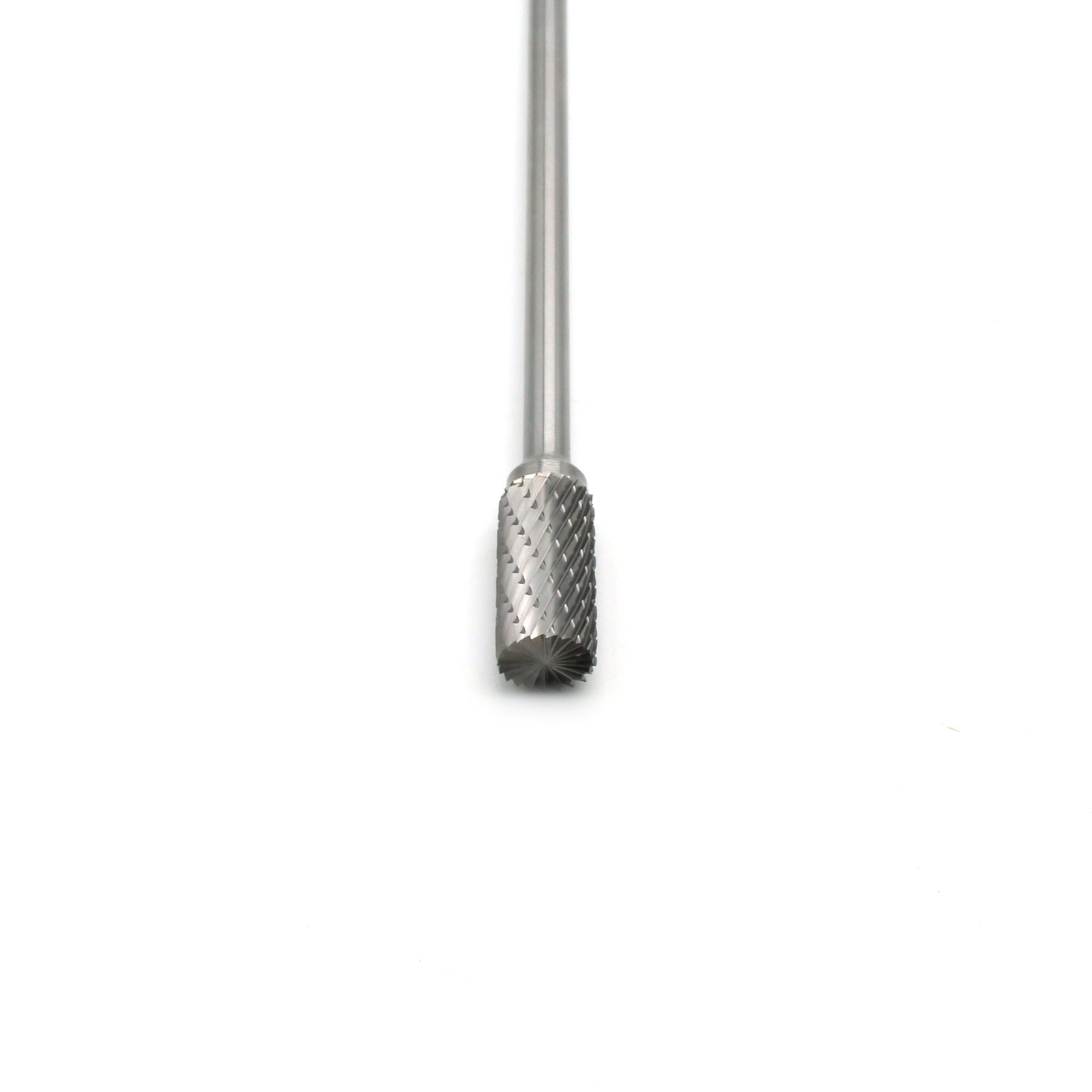 TEMO SB-5L6 Double Cut CARBIDE BURR File, 1/2" Cylinder End, 1/4" D 6" L Shank gallery